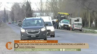 Rio Negro Road Authority carries out repaving work on Provincial Route 6