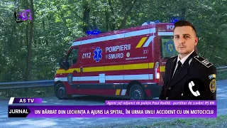 Man from Lechința hospitalized following motorcycle accident