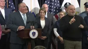 Gov. Healey speaks about anticipated cold weather, potential significant snowfall across the state
