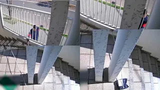 Cameras catch young man using fishing rod to steal packages in Patos de Minas