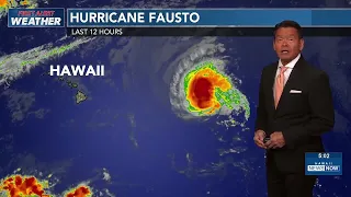 Hurricane Fausto forecast track
