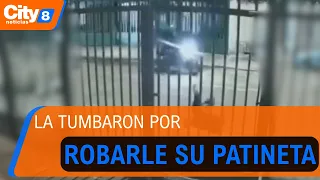 Young man chased and knocked down to steal his electric scooter in Engativá | CityTv