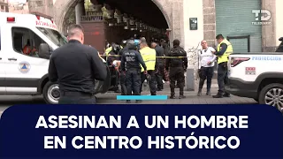 Shooting leaves one dead and two injured near Plaza de Santo Domingo; manhunt underway for motorc...
