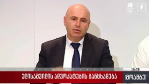 ელისაშვილის ადვოკატების განცხადება