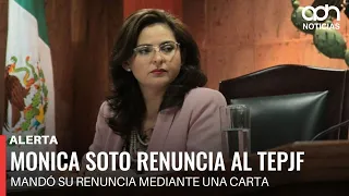 🚨 Breaking News! Mónica Soto Fregoso resigns as magistrate and president of the TEPJF