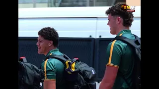 AUSTRALIAN TEAMS ARRIVE