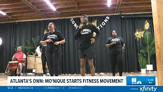 Oscar-winning actress Mo'Nique is encouraging others to get up and move