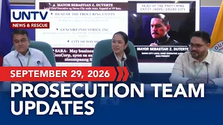 House Prosecution Team Press Briefing I September 29, 2026