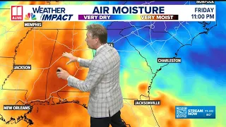 Off and on showers Saturday