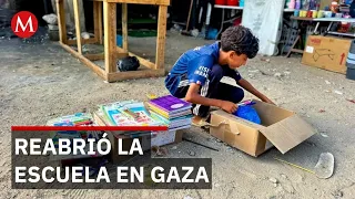 Gaza in ruins but schools have reopened and over 1,000 children are back in class