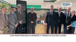 SRV LA BCC MONTE PRUNO DONA GLI ESPOSITORI AL TRIBUNALE DI VALLO DELLA LUCANIA
