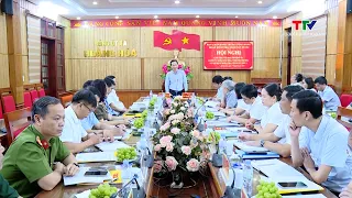 Politburo Supervision Delegation works with Hoang Hoa Commune on personnel affairs | Thanh Hoa Te...