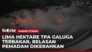Hembusan Angin Persulit Pemadaman Kebakaran TPA Galuga | Kabar Utama