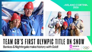Team GB make history with gold in mixed snowboard cross ?? | Winter Olympics 2026
