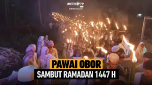 KILAS SIANG - Ribuan Warga Gelar Pawai Obor Sambut Ramadan