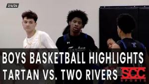 Highlights - HS Boys Bball #2 4A Tartan vs. Two Rivers - February 6, 2026