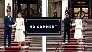 NO COMMENT | FIRST FOOTAGE OF NICUȘOR DAN AND VOLODYMYR ZELENSKYY IN CHIȘINĂU