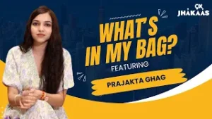 Whats In My Bag With Gulabi Saadi (गुलाबी साडी) Fame Prajakta Ghag | प्राजक्ता घाग | 9x Jhakaas