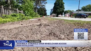Hales Corners sidewalk removal leaves family without paved wheelchair access