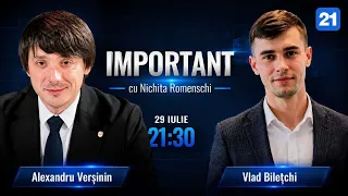 Alexandru Verșinin and Vlad Bilețchi on the IMPORTANT show