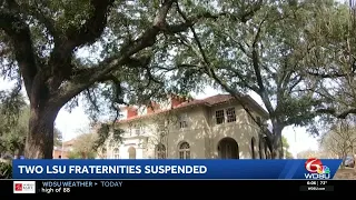 LSU suspends two fraternities over hazing allegations