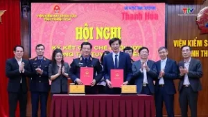 Ký kết Quy chế phối hợp giữa Viện kiểm sát Nhân dân tỉnh với Báo và PT, TH Thanh Hoá và TAND tỉnh