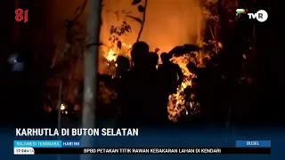 FOREST AND LAND FIRE IN SOUTH BUTON
