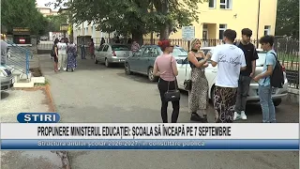 PROPUNERE MINISTERUL EDUCAȚIEI: ȘCOALA SĂ ÎNCEAPĂ PE 7 SEPTEMBRIE