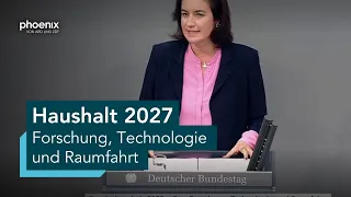 Bundestagsdebatte zum Haushalt für Forschung, Technologie und Raumfahrt | 11.09.26