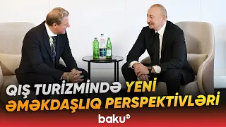 İlham Əliyev Beynəlxalq Xizək və Snoubord Federasiyasının prezidenti ilə görüşüb - Baku TV