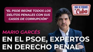 Mario Garcés: "El PSOE reúne todos los delitos penales con sus casos de corrupción"