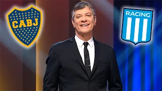 It couldn't be any other way: Pergolini opened the show with Boca's victory over Racing