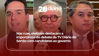 On the streets, voters highlight the importance of the TV Diário do Sertão debate with gubernator...