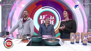 Almorzamos con India Guarania bondiola de cerdo con pure de batata