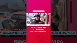 3 people rescued alive in Cajón del Maipo