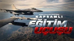 Kıbrıs Adası’nın güneyinde ve Akdeniz’in uluslararası hava sahasında kapsamlı bir eğitim uçuşu
