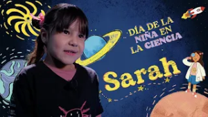 La niña en la ciencia. Sarah
