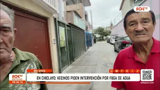 Chiclayo: Residents demand intervention for water leak