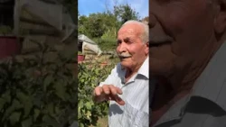 In Grandpa Giulio's garden, 93 years old