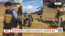 Madre de Dios: Illegal mining equipment destroyed