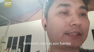 Employee of a Chinese company working in Colombia recounts his experience during the earthquake