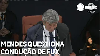 Mendes sends official letter questioning Fux's conduct in trial