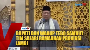 BUPATI DAN WABUP TEBO SAMBUT TIM SAFARI RAMADHAN PROVINSI JAMBI