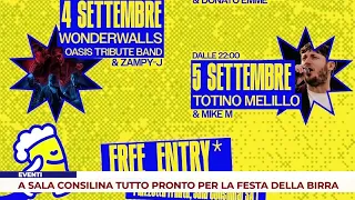 EVENTS. EVERYTHING IS READY IN SALA CONSILINA FOR THE BEER FESTIVAL