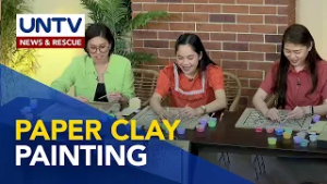 Paper clay painting | Good Morning Kuya