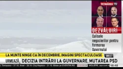 Noi imagii cu zăpada de pe Vârful Omu