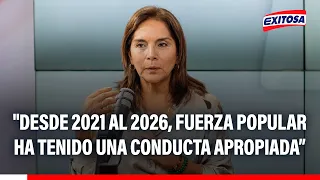 🔴🔵 Patricia Juárez defended Fuerza Popular's role in recent years