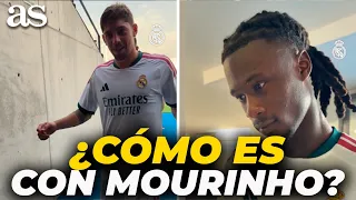 WHAT'S A PRESEASON WITH MOURINHO LIKE?: THE faces of VALVERDE AND CAMAVINGA...