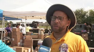 Local organizations come together to host free food giveaway in New Orleans East
