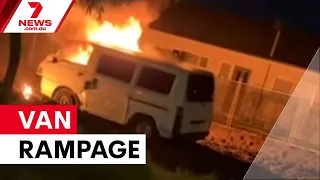 Man arrested after stolen van rampage in Adelaide | 7NEWS